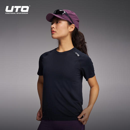 UTO悠途向氢coolmax速干T恤男女款运动专业跑步短袖92604105/92604205 商品图4