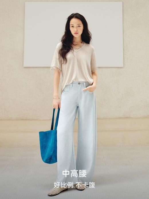 “遛弯裤”弯刀阔腿休闲裤FCG2JEN067 商品图2