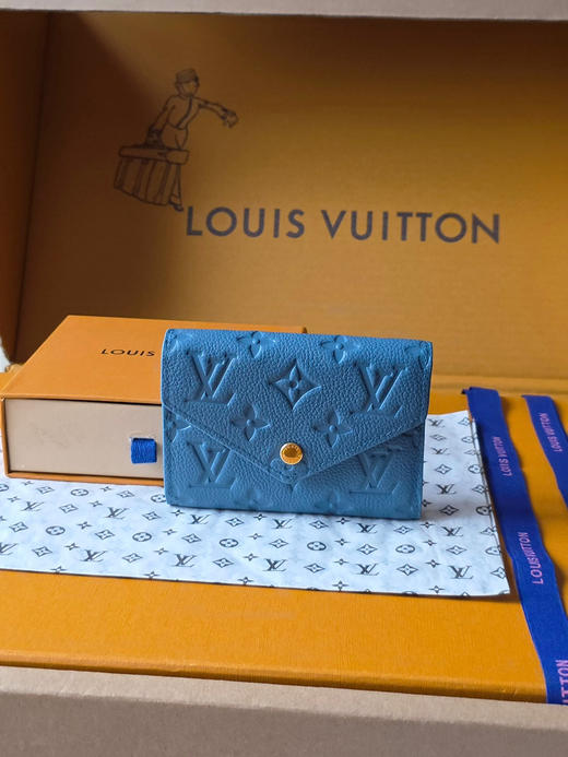 春夏特惠💰400 原单LV 实拍芯片版M64060蓝 小钱包 商品图0