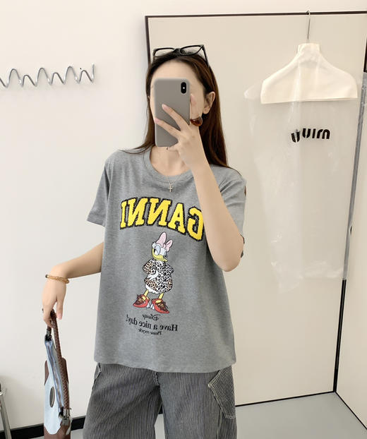 原单Gann*女士卡通短袖T恤060502 商品图11
