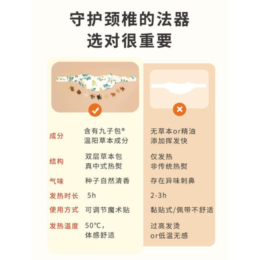 正安 九子包暖颈贴 九子医馆配伍石墨烯透气面料 脚冰凉虚寒拉肚子吹空调肩颈酸痛 大椎穴风池风府穴  护颈贴*8袋/盒  （有效期至27年1月3日） 商品图8