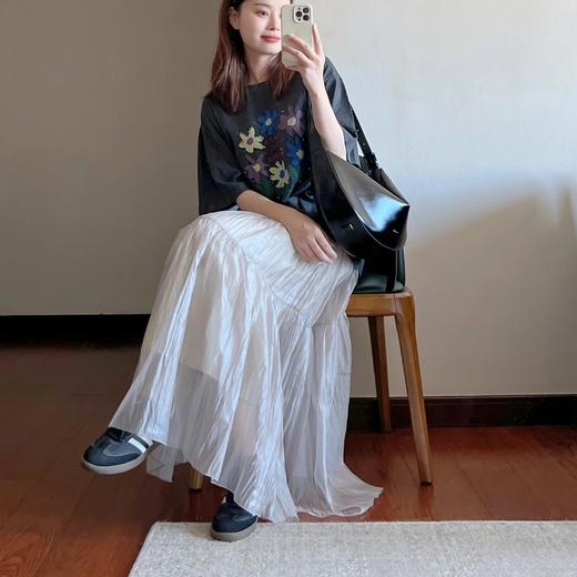 梦惠妮·灰月光半身裙 ｜ 如月光笼罩，美极了！穿上巨显瘦！ 商品图11
