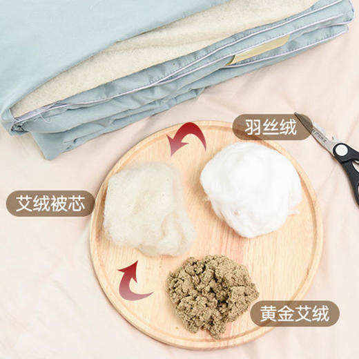平直堂·艾绒夏被&蔺草艾绒花香枕头，内充5年陈艾，睡着祛湿养身 商品图7