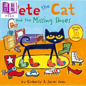 预售 【中商原版】皮特猫 丢失的鞋子 Pete the Cat and the Missing Shoes 英文原版 儿童绘本 图画故事书 亲子趣味故事 进口童书