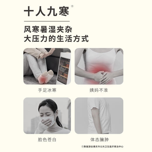 正安 温暖三阴交穴 脚踝温敷 关节保暖 秋冬防护热敷贴 4小时平均发热保暖防寒呵护腿部 九子包暖踝贴 10袋/盒 商品图2