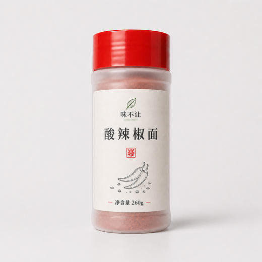 酸辣辣椒面拌菜调味料凉拌轻食撒料水煮菜辣椒粉蘸料家用瓶装260g 商品图3
