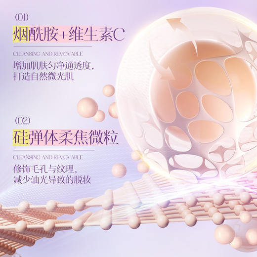 买一送一！【康雪小紫瓶烟酰胺光感焕肤素颜霜120g】 商品图2