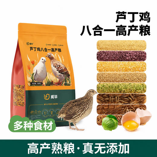芦丁鸡饲料500g8合1芦丁鸡主粮混合蔬菜粒育雏芦丁鸡食粮产蛋粮 商品图0