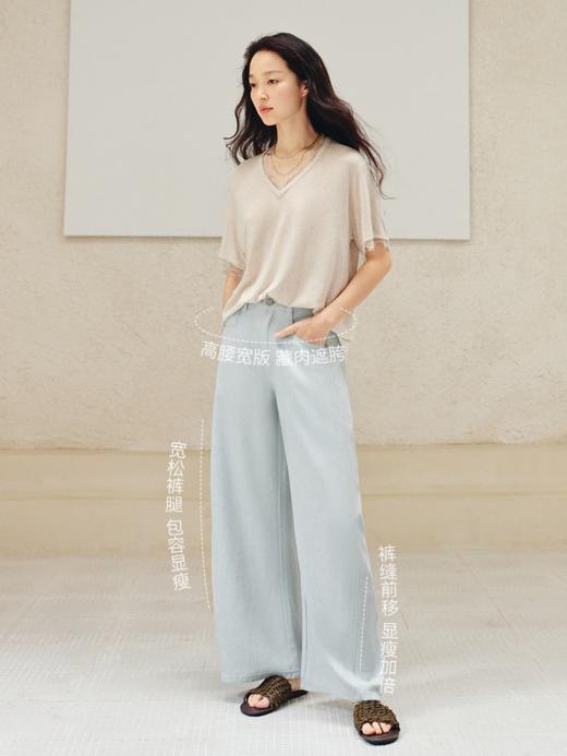 “遛弯裤”弯刀阔腿休闲裤FCG2JEN067 商品图1