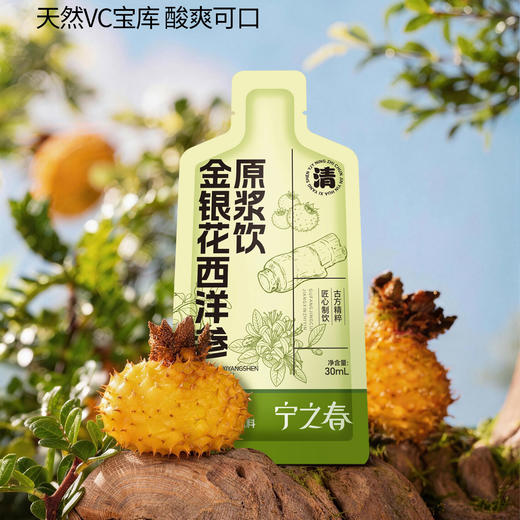 “支持试喝6袋”宁之春 金银花西洋参原浆饮 清润回甘 清爽醇厚 30ml/袋 商品图2