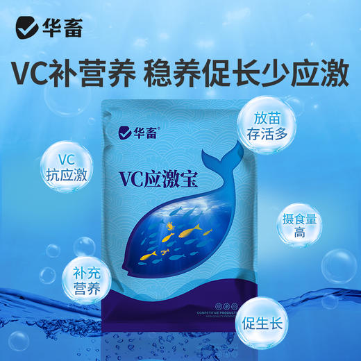 华畜鱼用VC应激宝水产养殖专用药维生素c虾蟹电解多维抗应激解毒 商品图3
