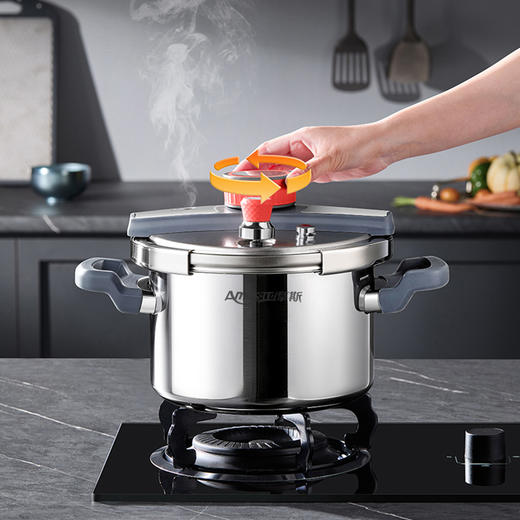【纯钛速压鲜】亚摩斯 纯钛高压锅 DS22A 4.5L/5.5L 16大安全防护 商品图3