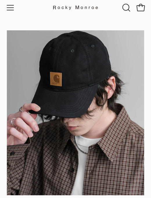 C@rhartt 元单经典皮标棒球帽 PJ099 商品图3