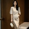 卷卷紫流苏盘扣提花上衣 柔软垂顺 自带东方温婉感 优化腰身比例 显瘦百搭不挑身材 商品缩略图2