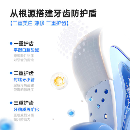 【下单即赠同品牌牙刷2支】纳美科学 电动双组份美白牙膏 沁爽护龈 长效留香 100g/支 商品图3