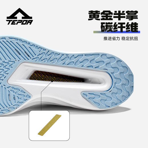 TEPOR天跑黄金甲碳板情侣缓震 跑鞋   |  斐 L 、 U*G 、 N**balance 、 k*ppa 代工厂出品，百元级入手千元品质，久跑不累，脚感 yyds 商品图4