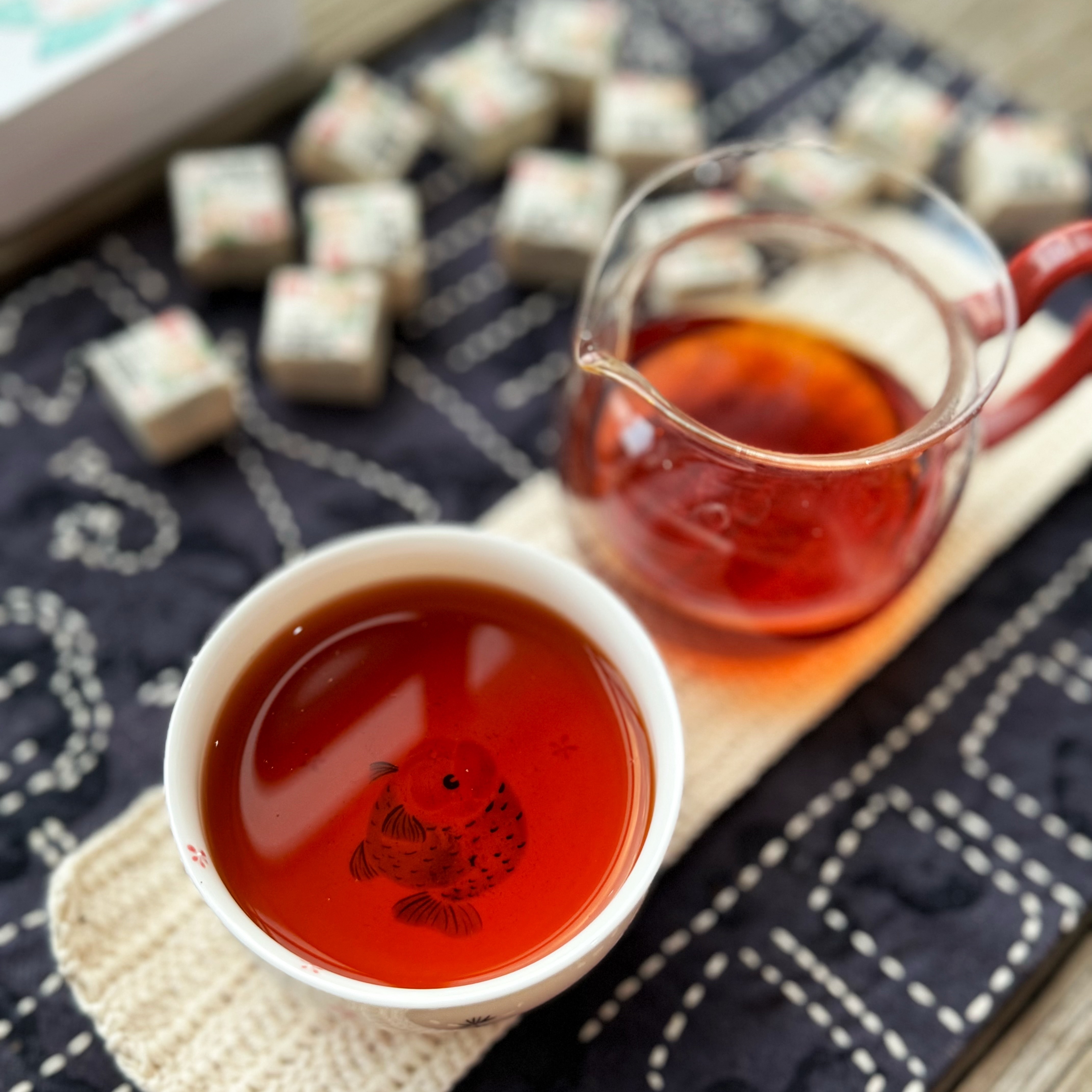 【糯香脑袋必入】皮皮滴小糯米 | 糯米香普洱熟茶/小方糖 醇香茶饮 12颗*1盒装