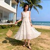 夏季新款网红炸街女收腰显瘦无袖上衣法式仙气高腰连衣裙-均码★娃娃优选 商品缩略图2