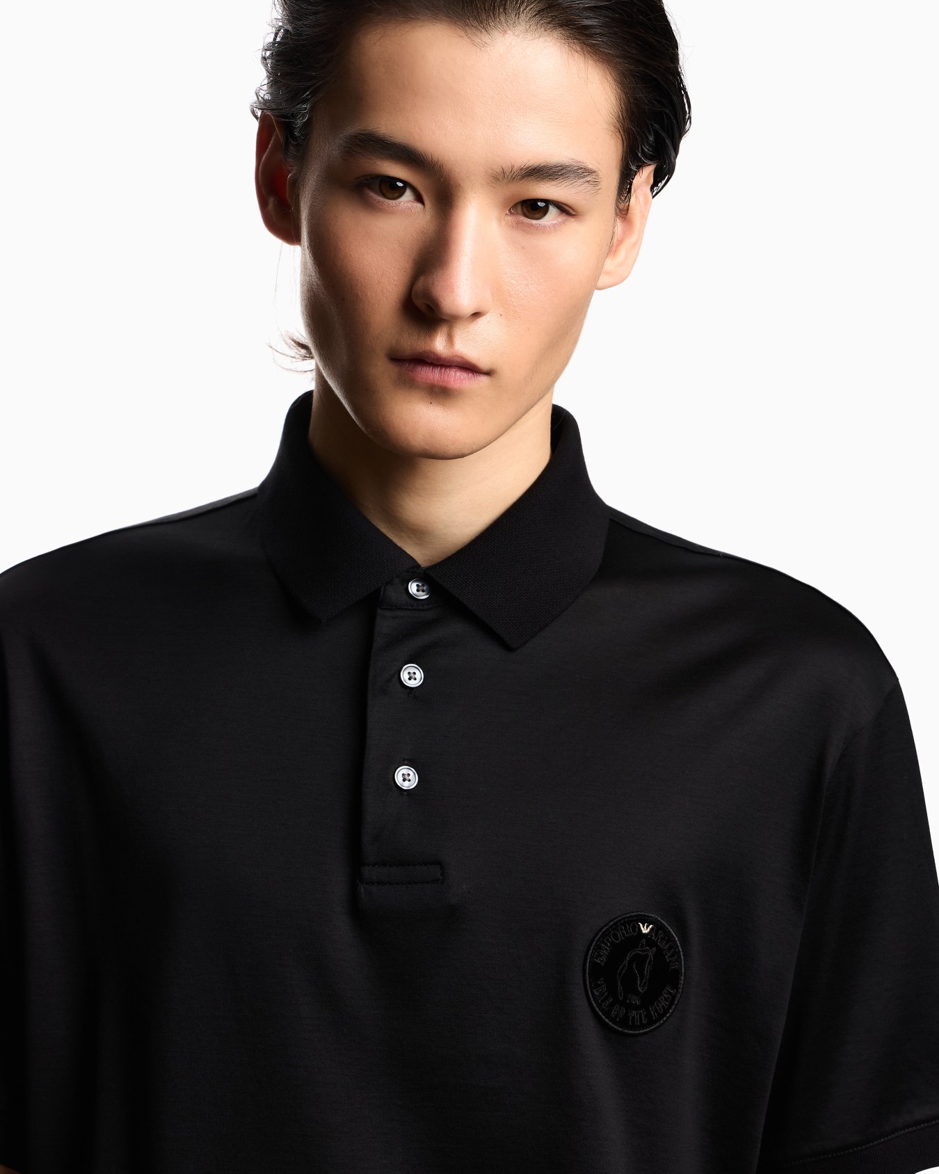 【E.@ 马年限定 丝光莱赛尔 徽章Polo衫】 TX717