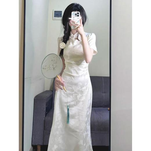 新款小个子连衣裙子女夏季气质新中式国风改良旗袍年轻款长裙S-2XL★娃娃优选 商品图2