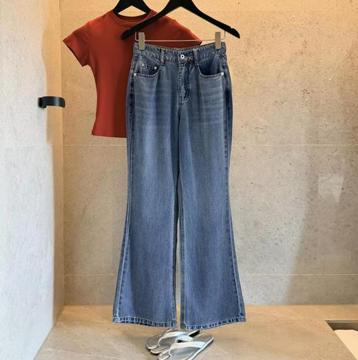 夏季新款MM莱赛尔天丝阔腿牛仔裤060601 商品图9