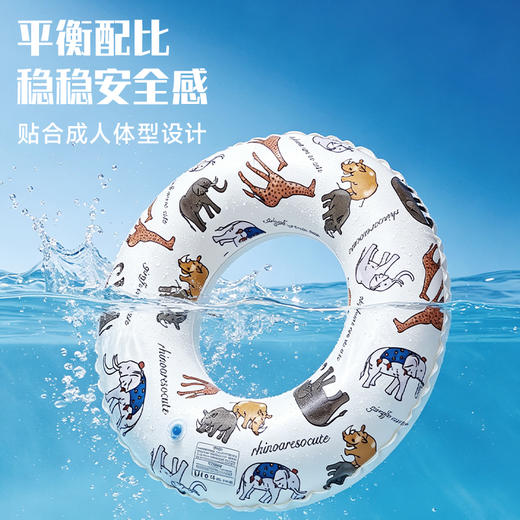 成人游泳圈环保PVC材质安全耐用游泳必备 商品图2