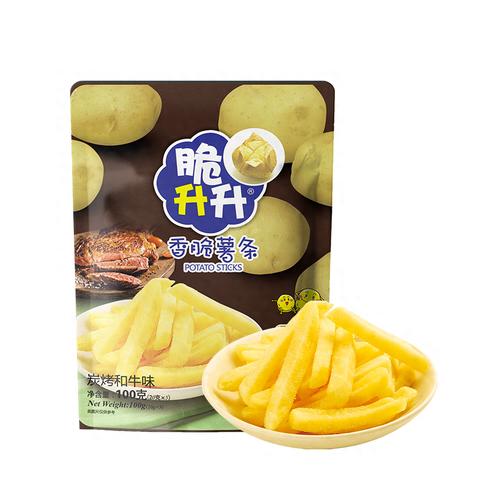 脆升升100g炭烤和牛味薯条 商品图1