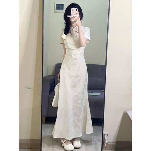 新款小个子连衣裙子女夏季气质新中式国风改良旗袍年轻款长裙S-2XL★娃娃优选 商品图1