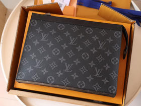 春夏特惠💰730 渠道级LV te级LV手包 Pochette Voyage中号手袋 N41696黑格/M61692黑花