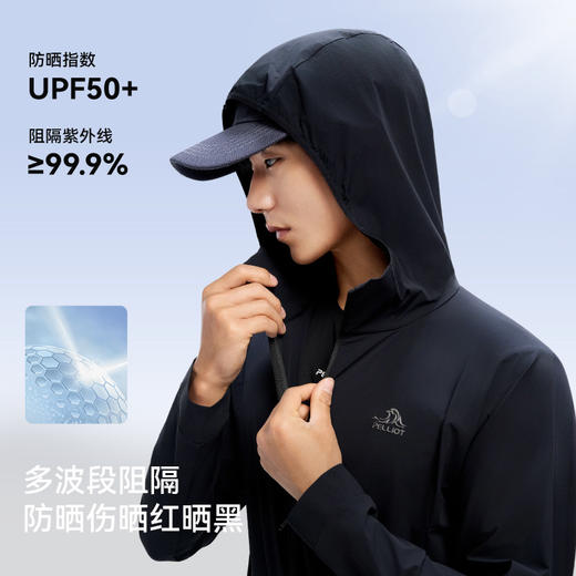 伯希和户外防晒衣男夏季新款修身运动专业防晒服轻薄跑步骑行外套 商品图4