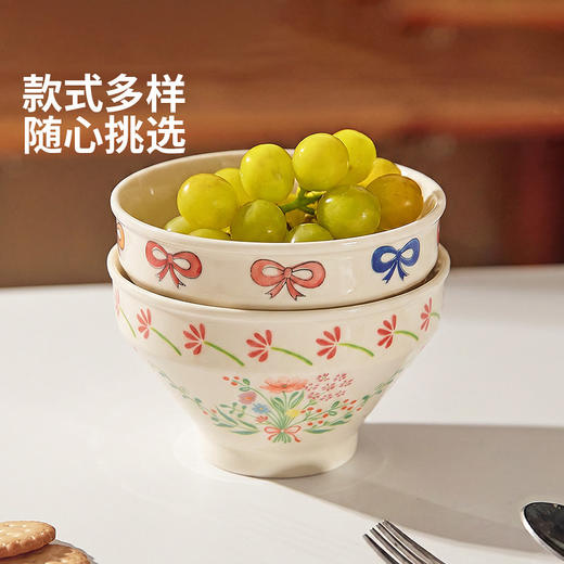 摩登主妇斗笠米饭碗家用2026新款碗具釉下彩餐具个人专用吃饭小碗 商品图4