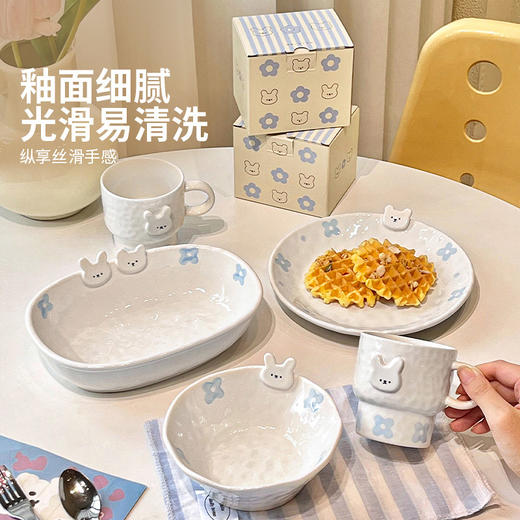 摩登主妇可爱盘子漂亮饭碗家用2026新款酸奶碗具水果盘一人食餐具 商品图4