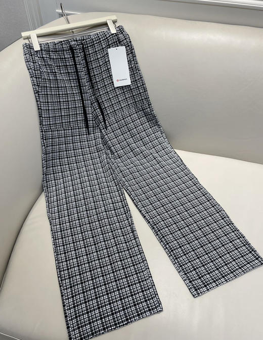 原单正品Lu家Seersucker Check女士泡泡纱长裤子060803 商品图5