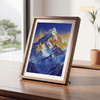 铜师傅 手工錾刻 铜雕画《日照金山（桌面）》书房摆件装饰画 商品缩略图3