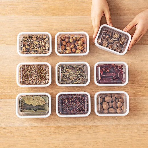摩登主妇香料收纳盒厨房家用食品级分装干货花椒大料密封罐调料盒 商品图3