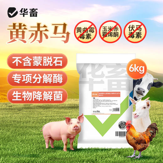 华畜 黄赤马 不含蒙脱石 专项分解酶 生物降解菌 商品图0