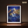 铜师傅 手工錾刻 铜雕画《日照金山（桌面）》书房摆件装饰画 商品缩略图0