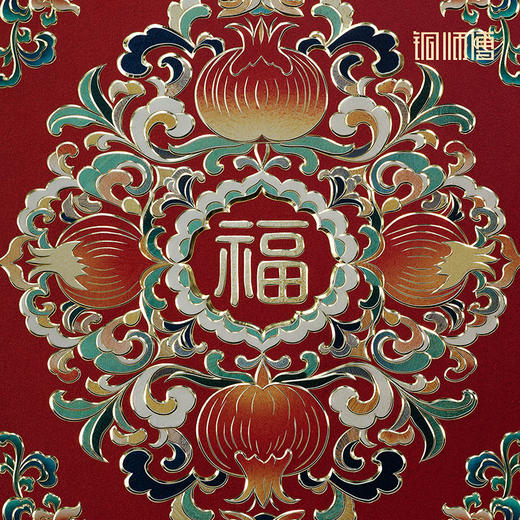 铜师傅 手工錾刻 铜雕画《福泽绵长（桌面）》书房摆件装饰画 商品图4