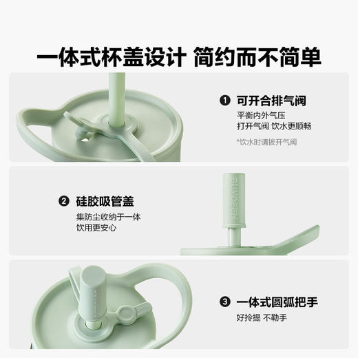【赠茶包+杯垫】北鼎吸管玻璃杯|好拎提便携随行多喝水！颜值在线质感好 商品图3