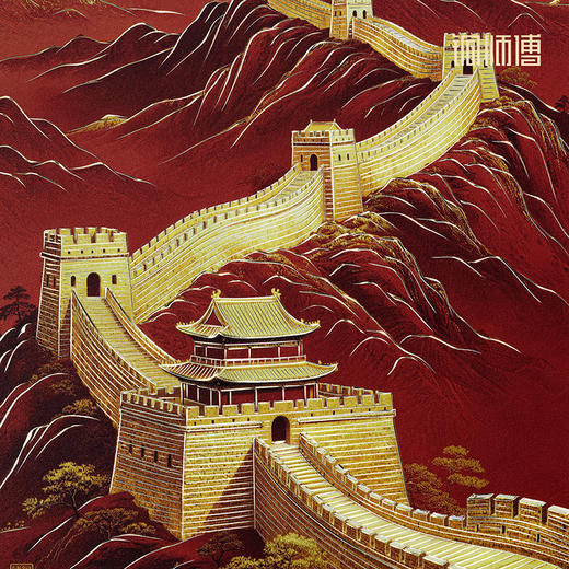 铜师傅 手工錾刻 铜雕画《长城雄风（桌面）》书房摆件装饰画 商品图4