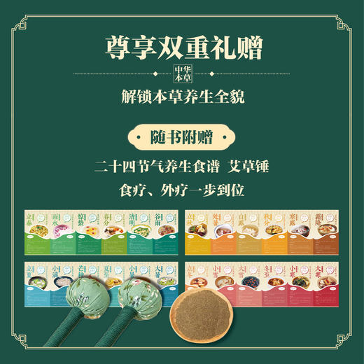 中华本草百科 赠艾草锤、24节气食谱 读懂本草里的养身智慧 商品图2