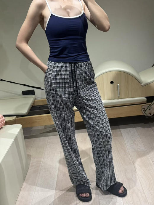 原单正品Lu家Seersucker Check女士泡泡纱长裤子060803 商品图1