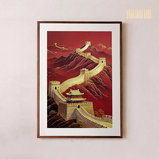 铜师傅 手工錾刻 铜雕画《长城雄风》客厅玄关沙发背景墙装饰挂画 商品图4