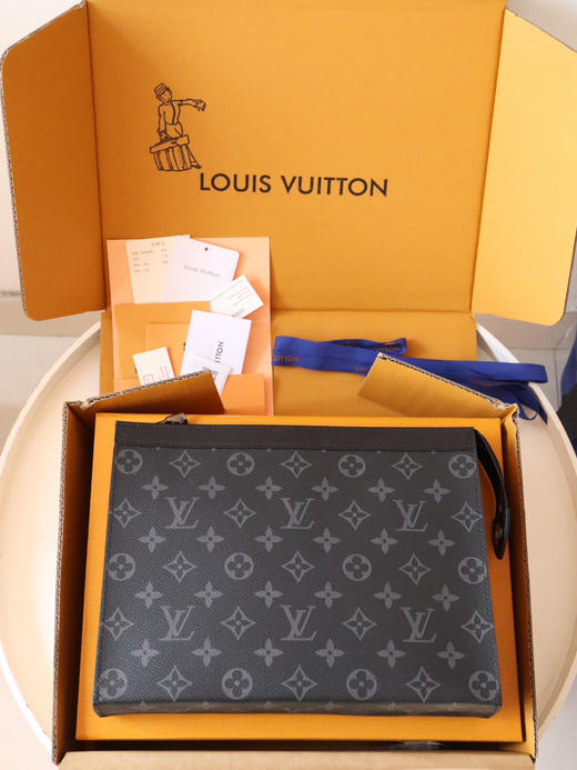 春夏特惠💰730 渠道级LV te级LV手包 Pochette Voyage中号手袋 N41696黑格/M61692黑花 商品图8