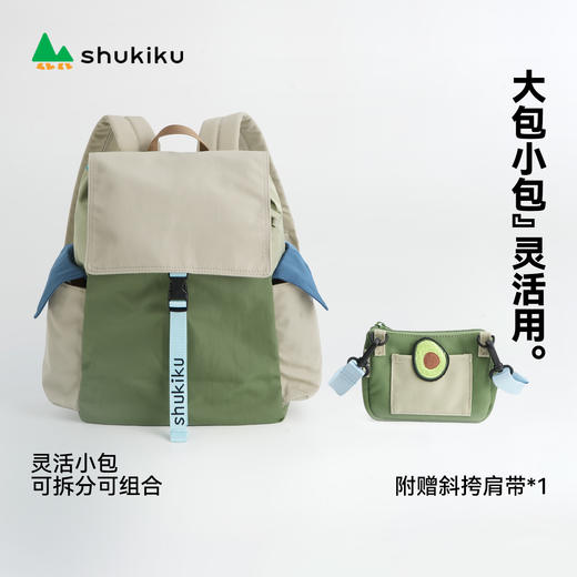 【超模君精选儿童】shukiku方趣子母休闲双肩背包 商品图1