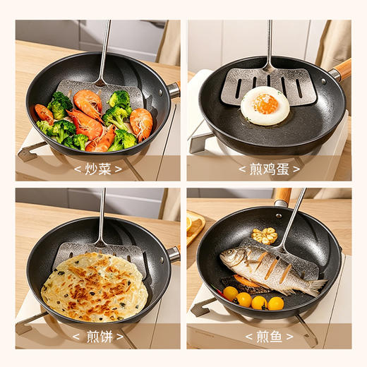 摩登主妇纯钛煎鱼铲家用翻鱼铲煎铲煎牛排煎饼工具316L不锈钢锅铲 商品图3