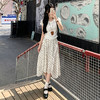 西遇白色波点半身裙女2026年夏季新款不规则荷叶边雪纺A字中长裙SS060499 商品缩略图3