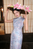 逸红颜明月优选 #「芸萝」仿萝手工钉珠立领旗袍，莫奈吉维尼花园，雾中看花花更柔 商品缩略图0