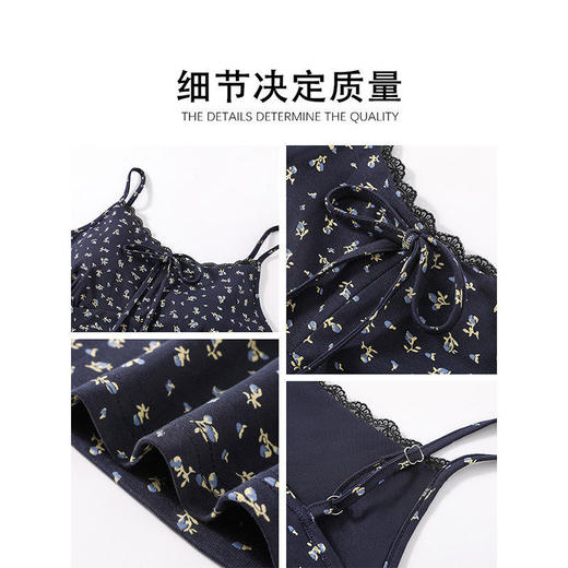 蓝色碎花吊带连衣裙女春夏度假小个子长款沙滩裙西装内搭海边穿搭聚★为爱严选 商品图2