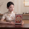 铜师傅 手工錾刻 铜雕画《福泽绵长（桌面）》书房摆件装饰画 商品缩略图5